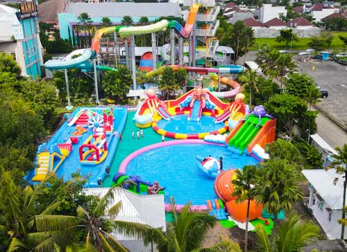 hawai waterpark mega water bounce